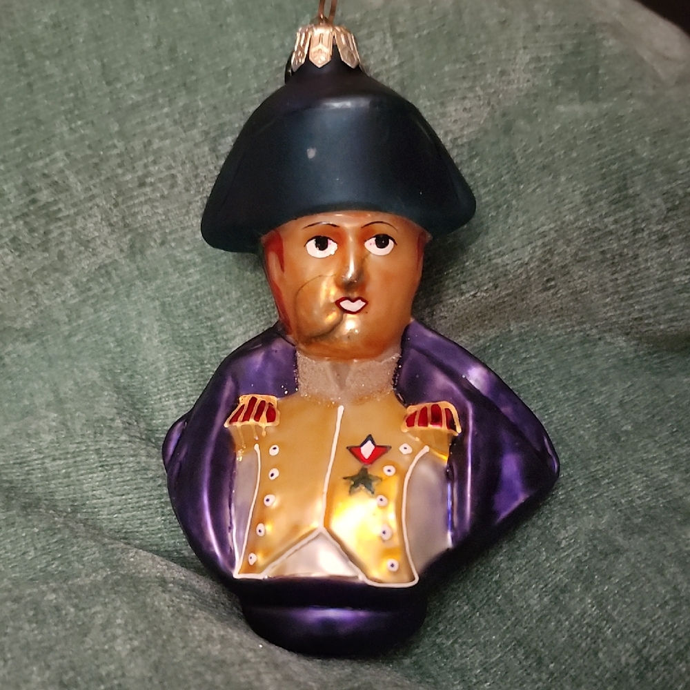 Christopher Radko glass Christmas ornament depicting General Lafayette.